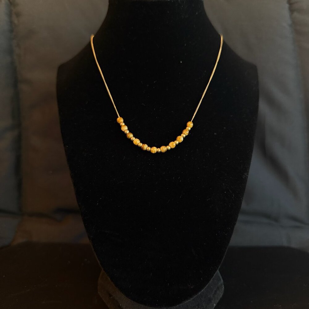 "Golden Jasper" Delicate Necklace